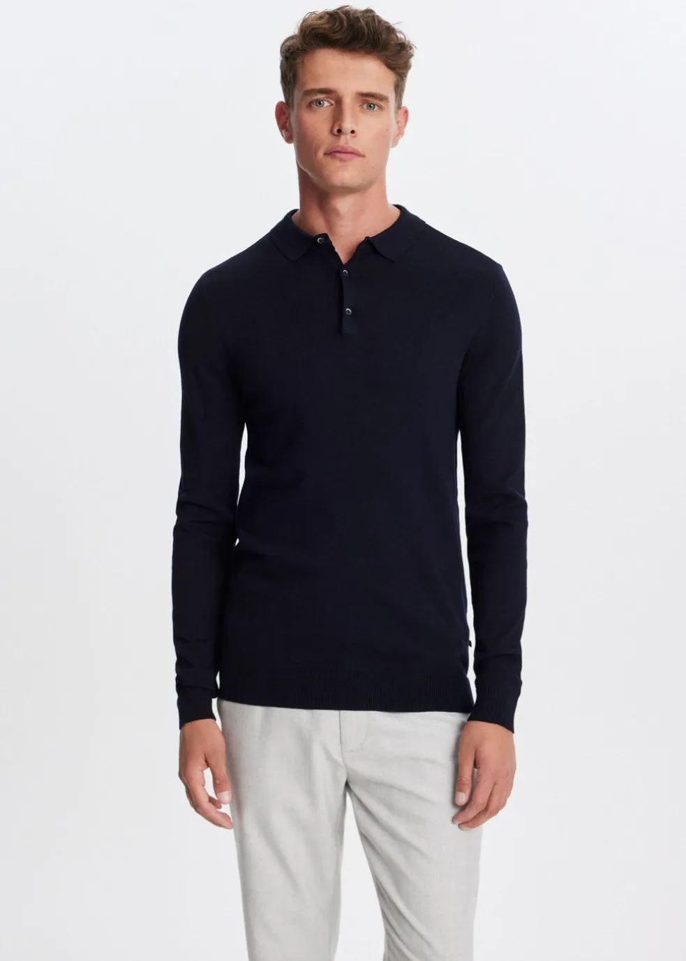 Polo met lange mouwen