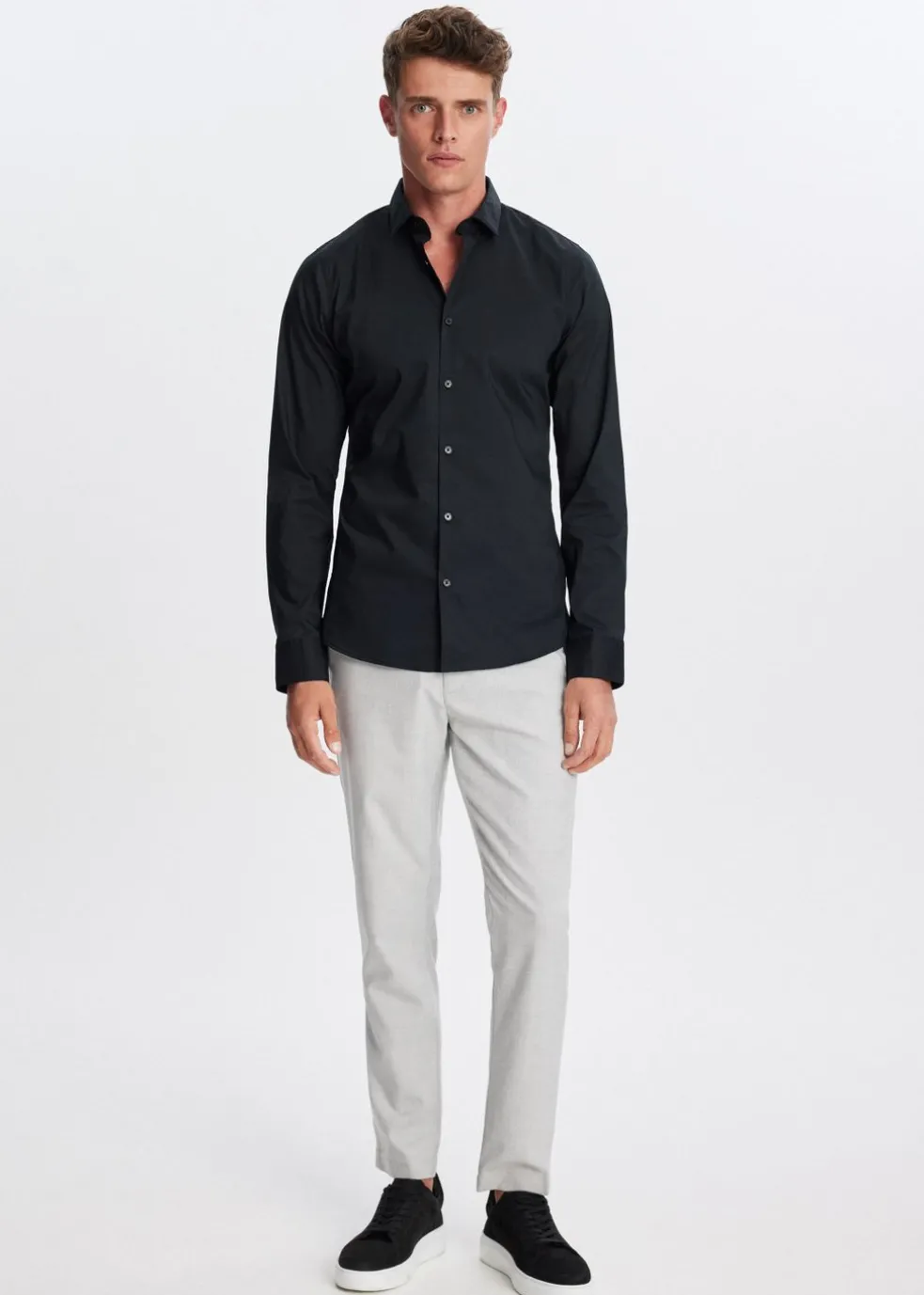 Poplin overhemd