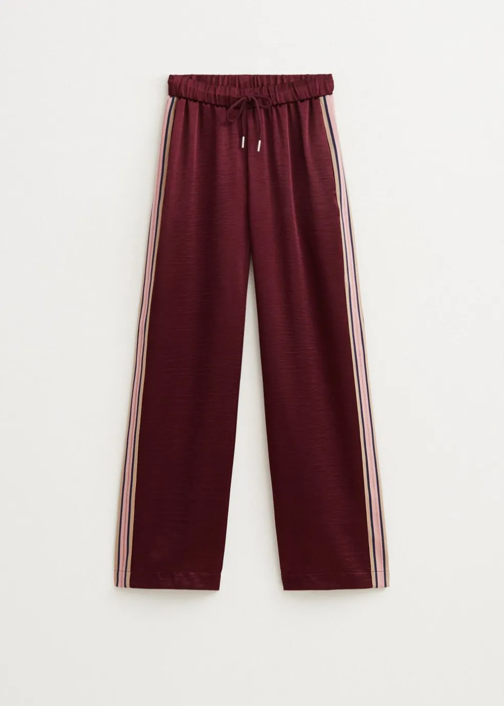 Satijnen broek met strepen