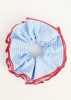 Scrunchie met ruitpatroon