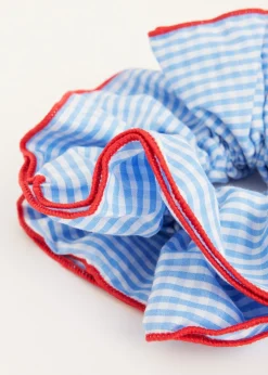 Scrunchie met ruitpatroon