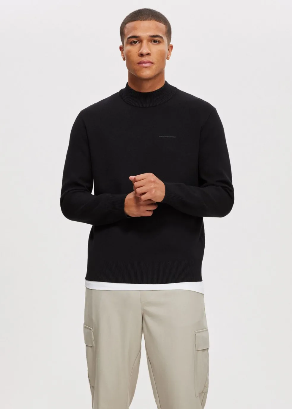 Staff mock-neck trui