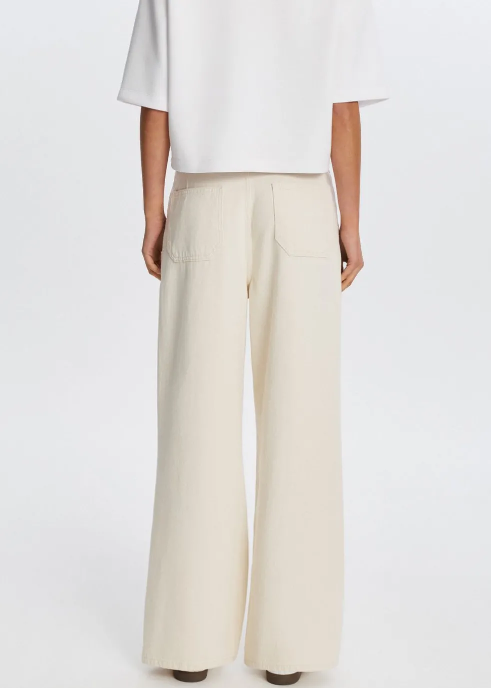 Straight leg jeans met baggy fit