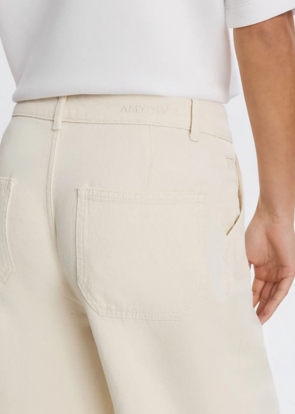 Straight leg jeans met baggy fit