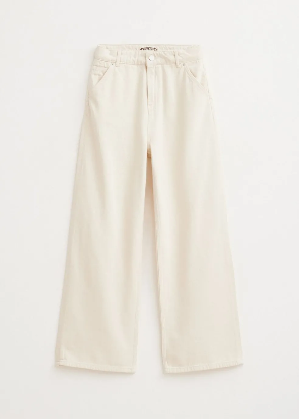 Straight leg jeans met baggy fit
