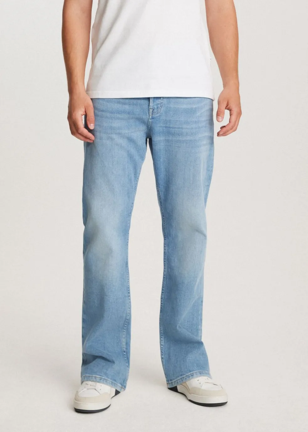 Stretchy straight leg jeans