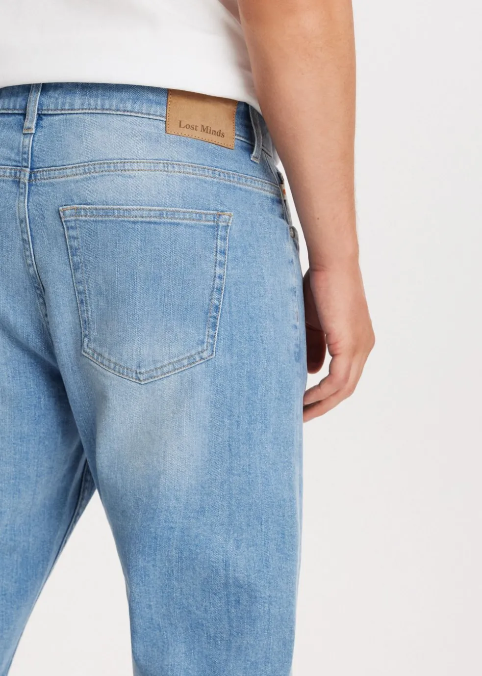 Stretchy straight leg jeans