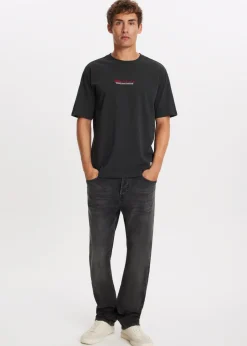 Stretchy straight leg jeans