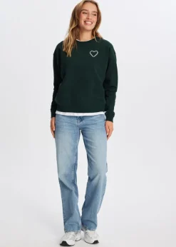 Sweater met backprint