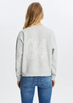 Sweater met backprint