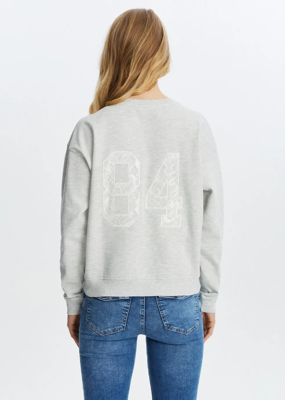 Sweater met backprint