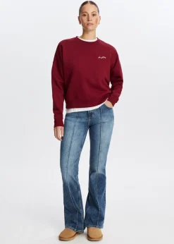 Sweater met broderie