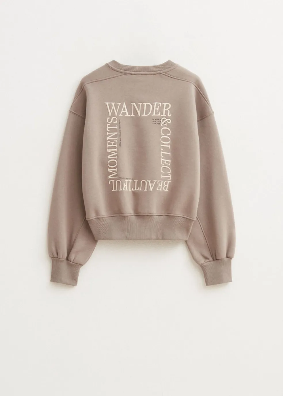 Sweater met collect print