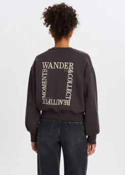 Sweater met collect print