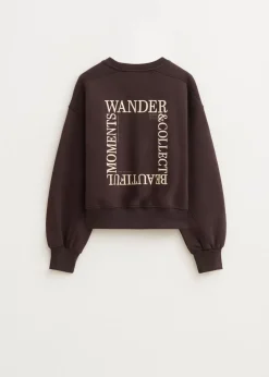 Sweater met collect print