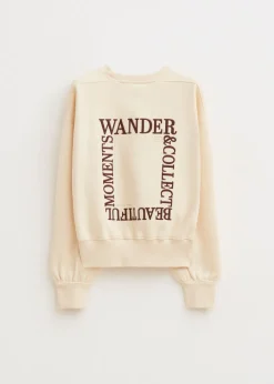 Sweater met collect print