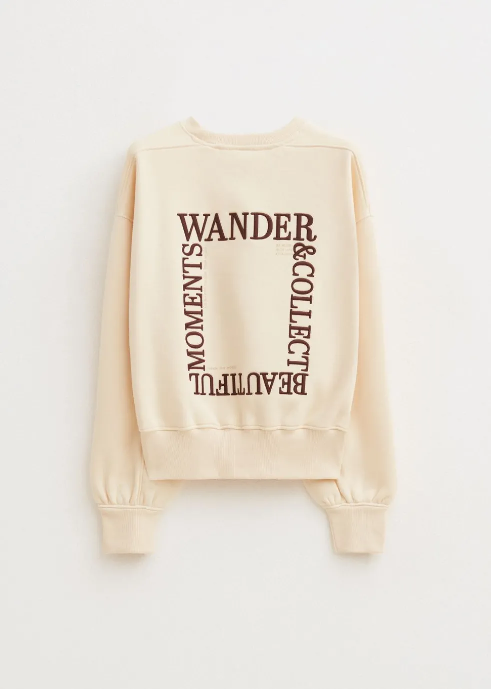 Sweater met collect print