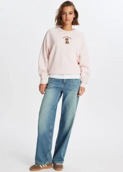 Sweater met fluffy print