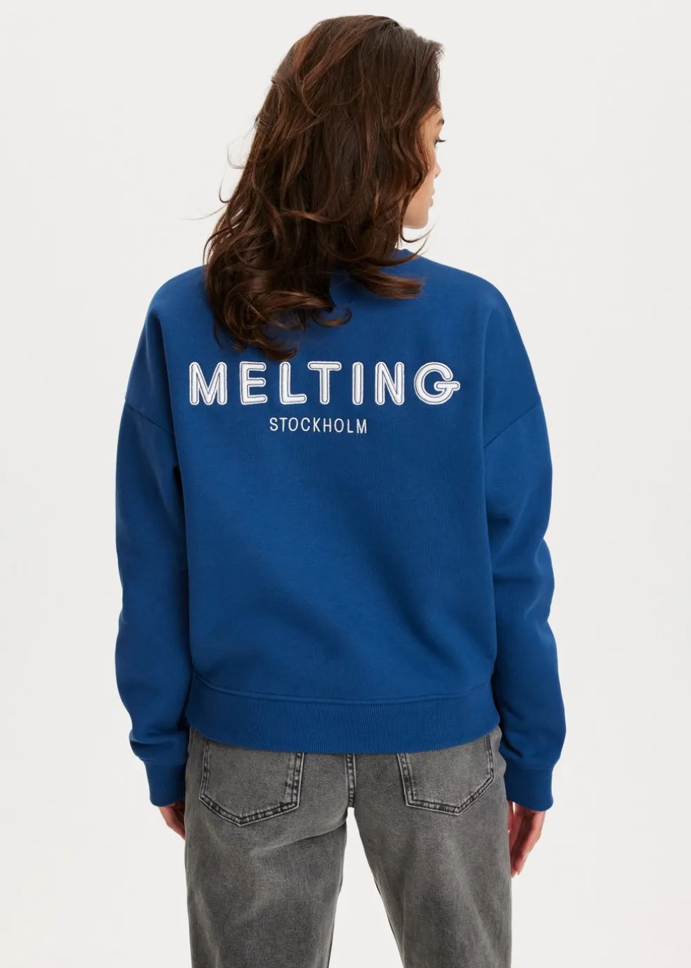 Sweater met merk print