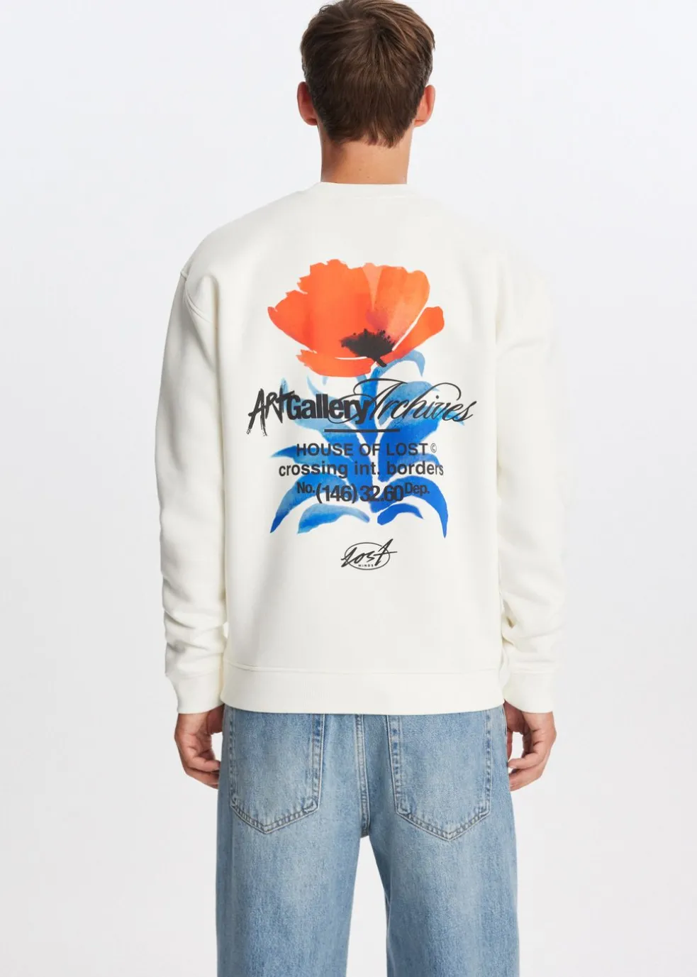 Sweater met print bloem