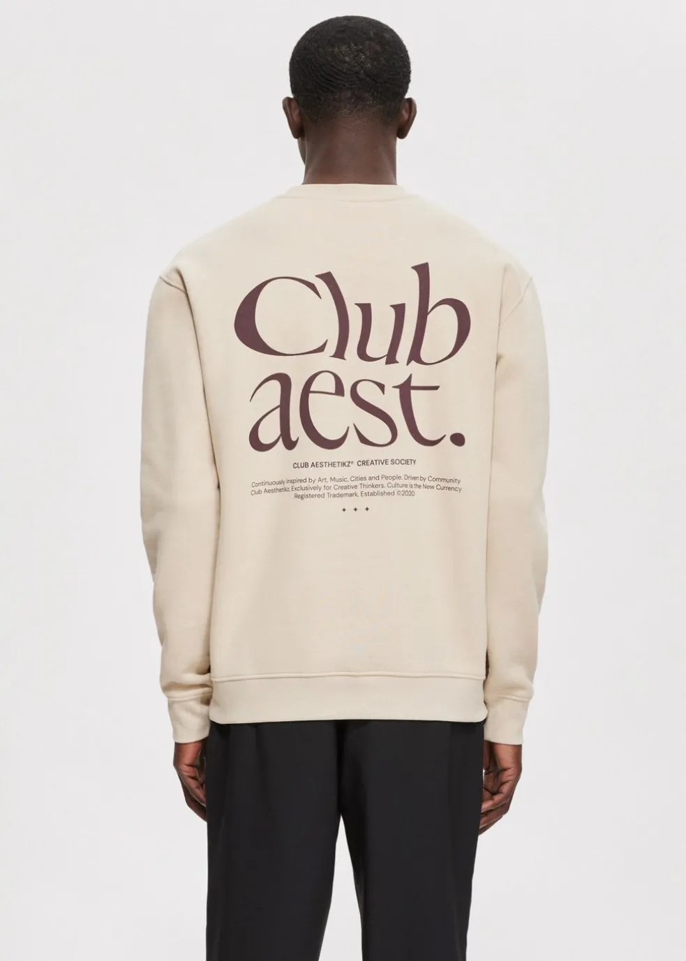 Sweater met print club
