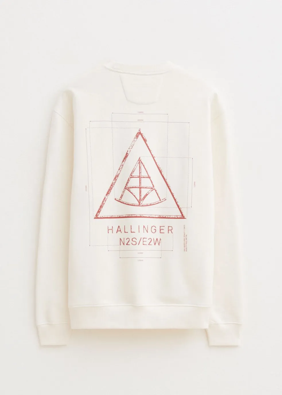 Sweater met print driehoek