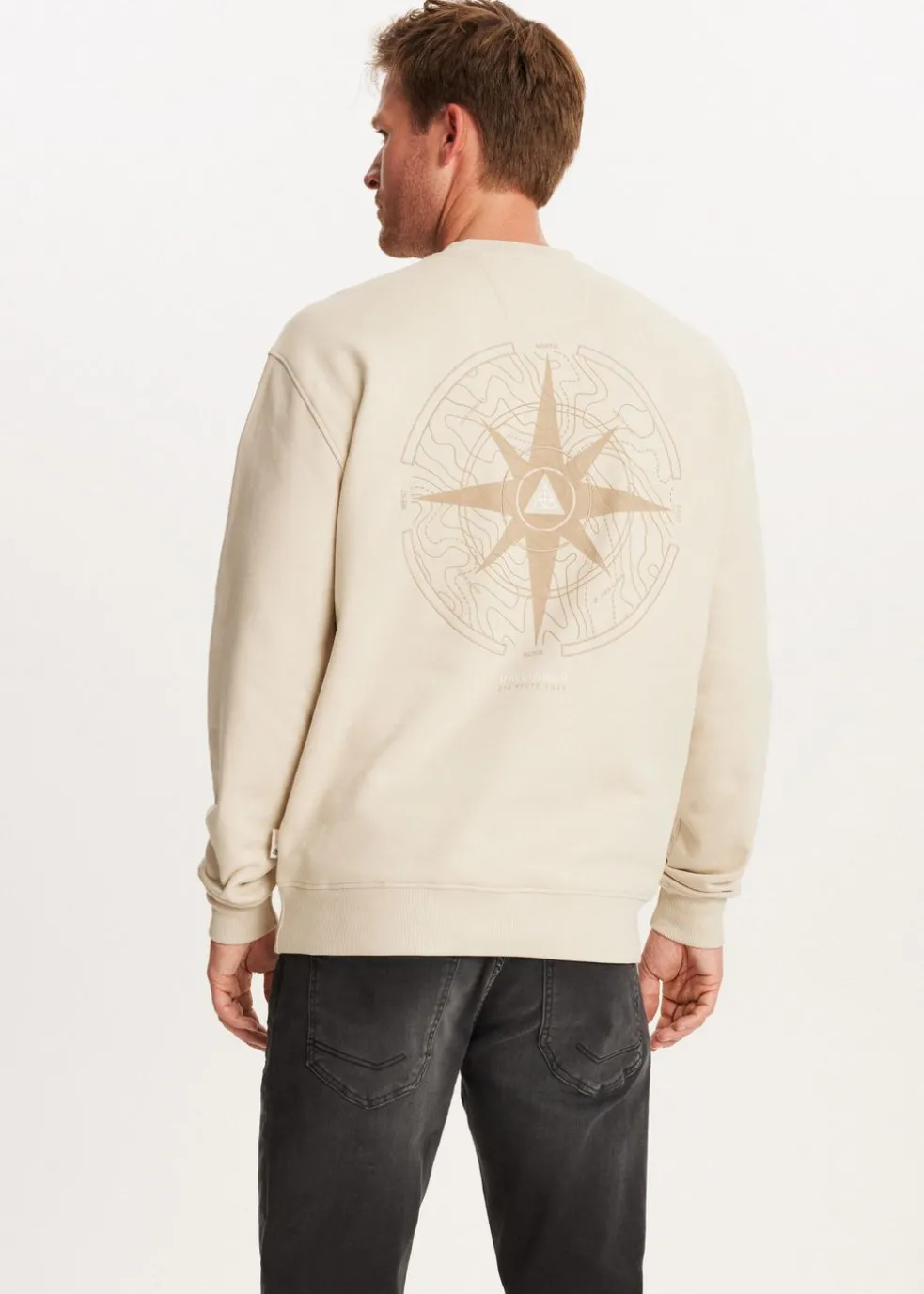 Sweater met print kompas