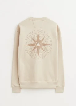 Sweater met print kompas