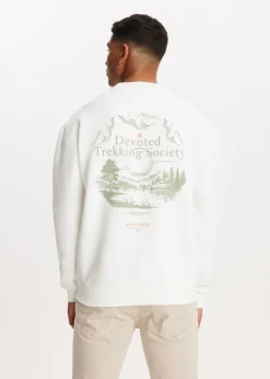 Sweater met print society
