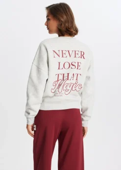 Sweater met tekstprint