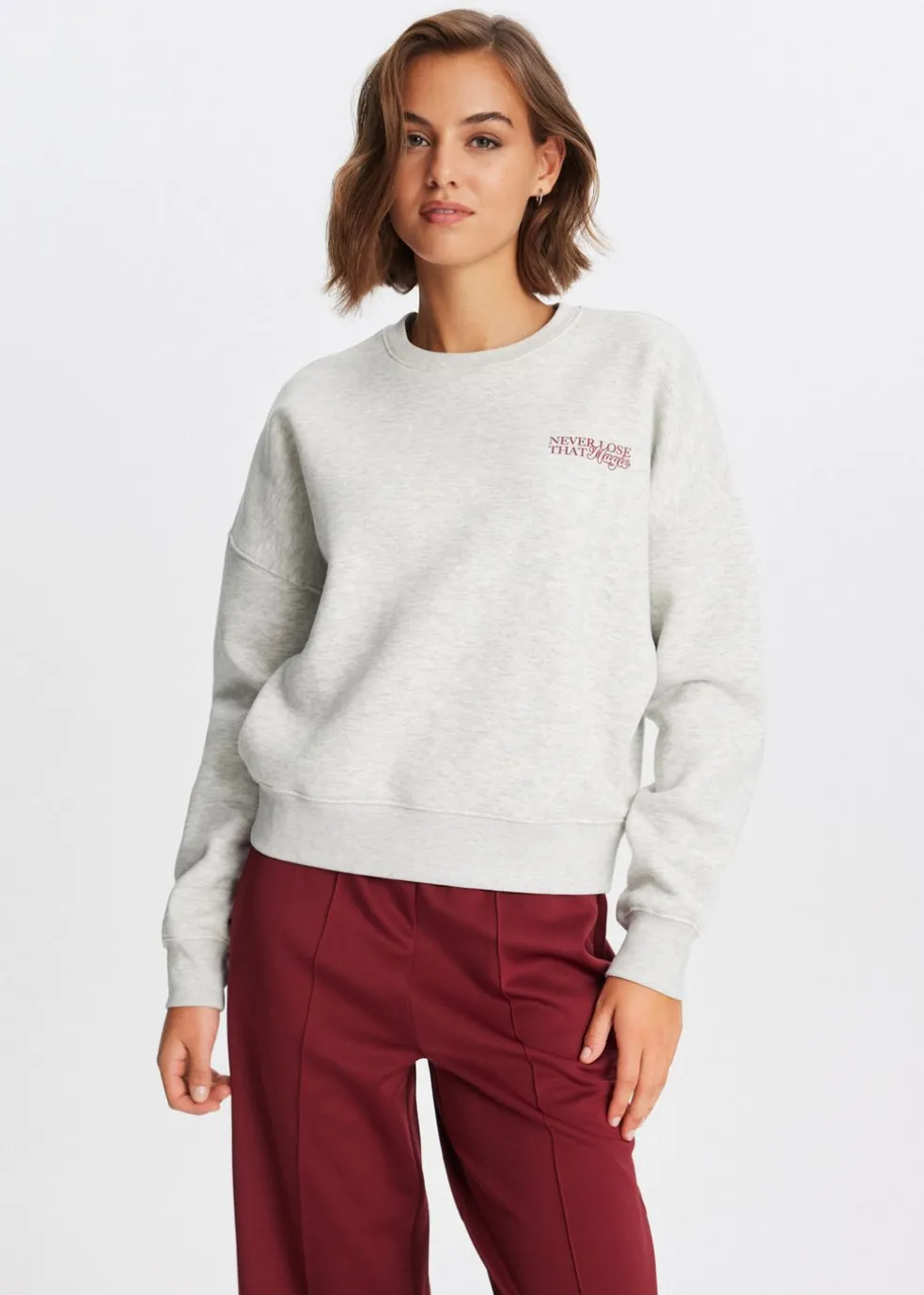Sweater met tekstprint