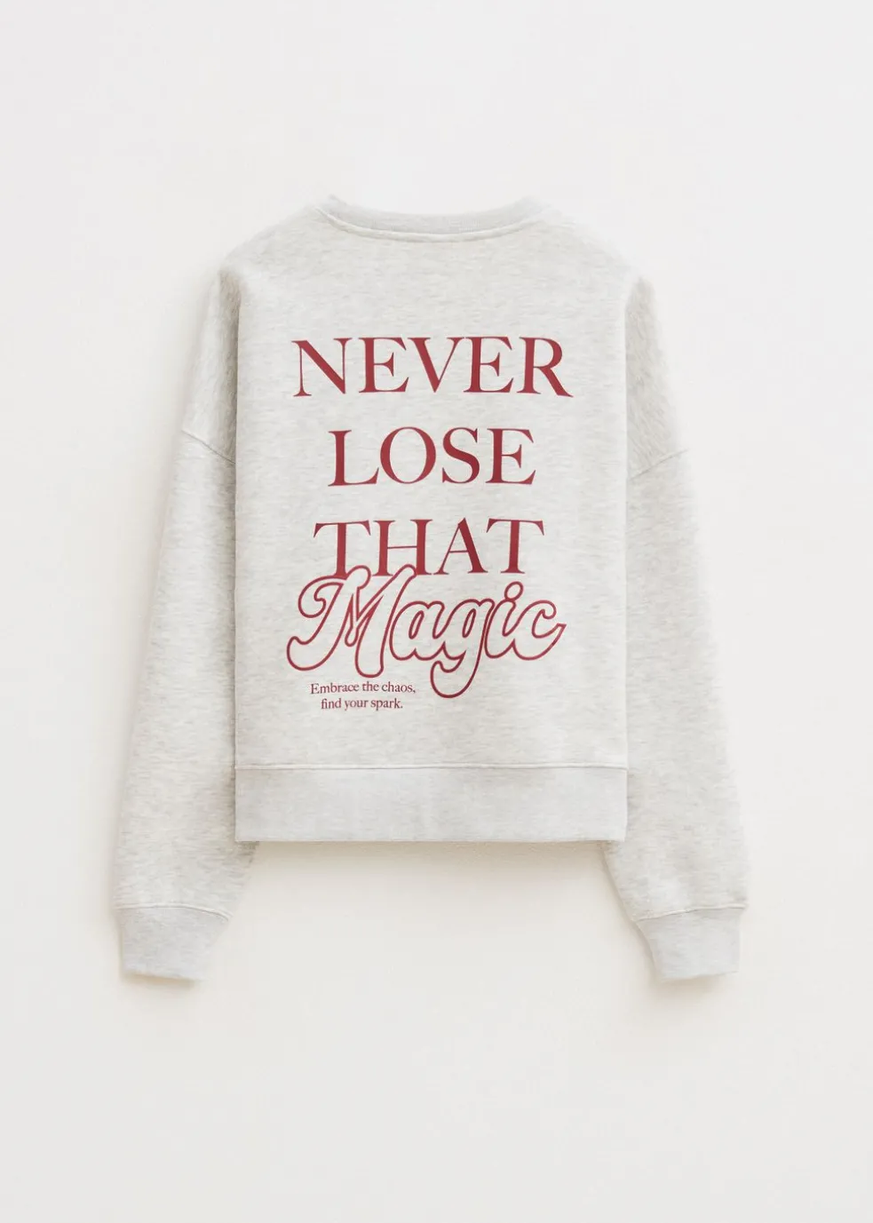Sweater met tekstprint