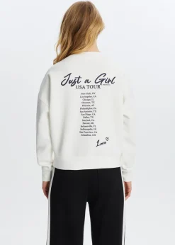 Sweater met tekstprint