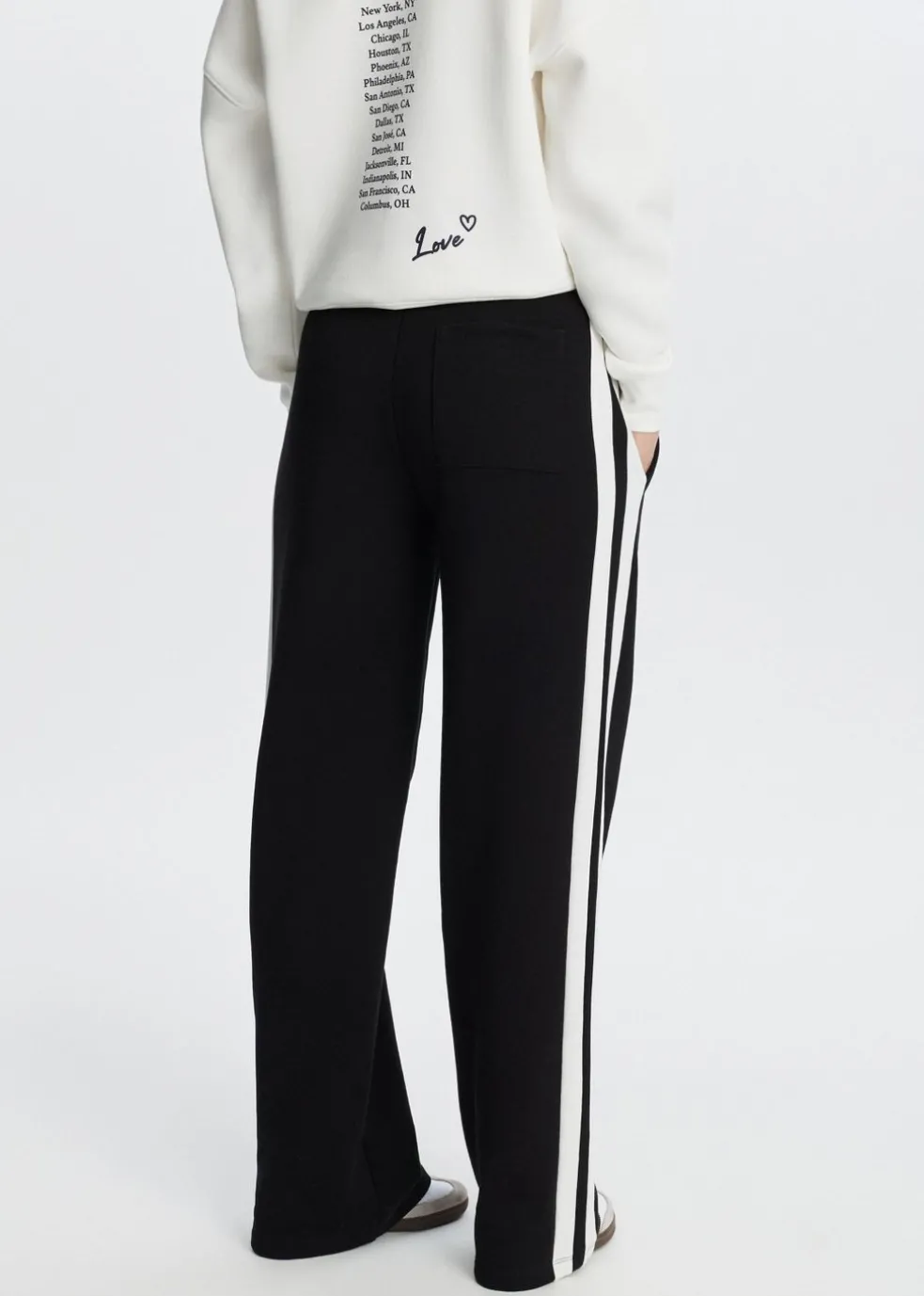 Sweatpants met streep
