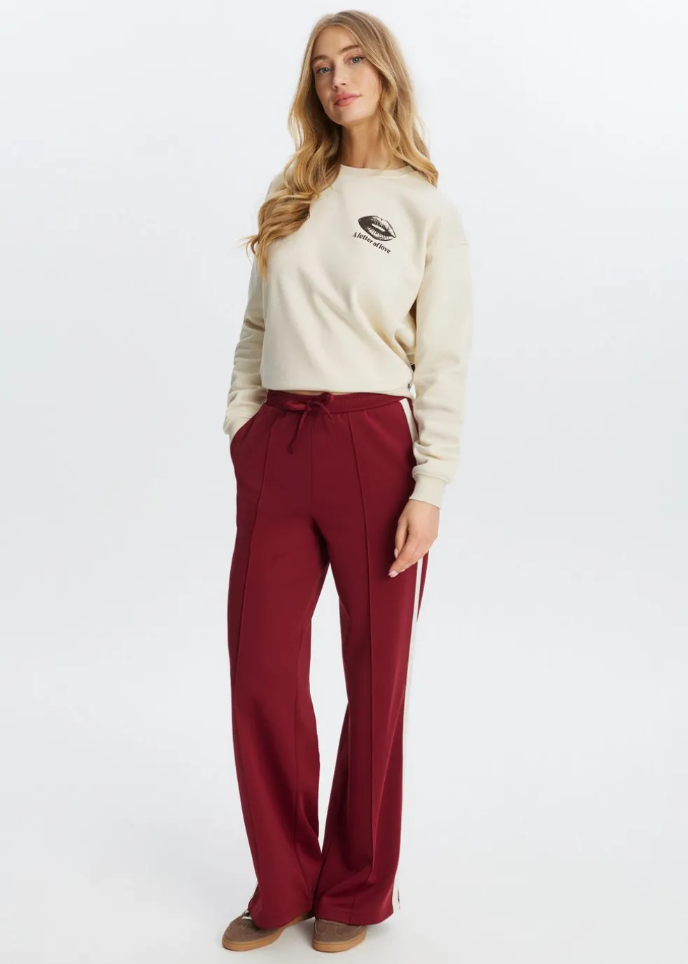 Sweatpants met streep