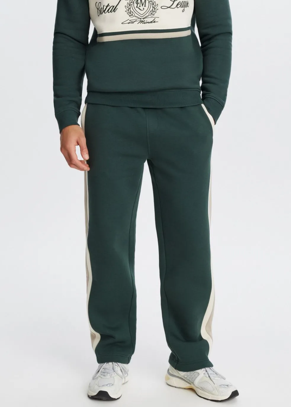 Sweatpants met streepdetail
