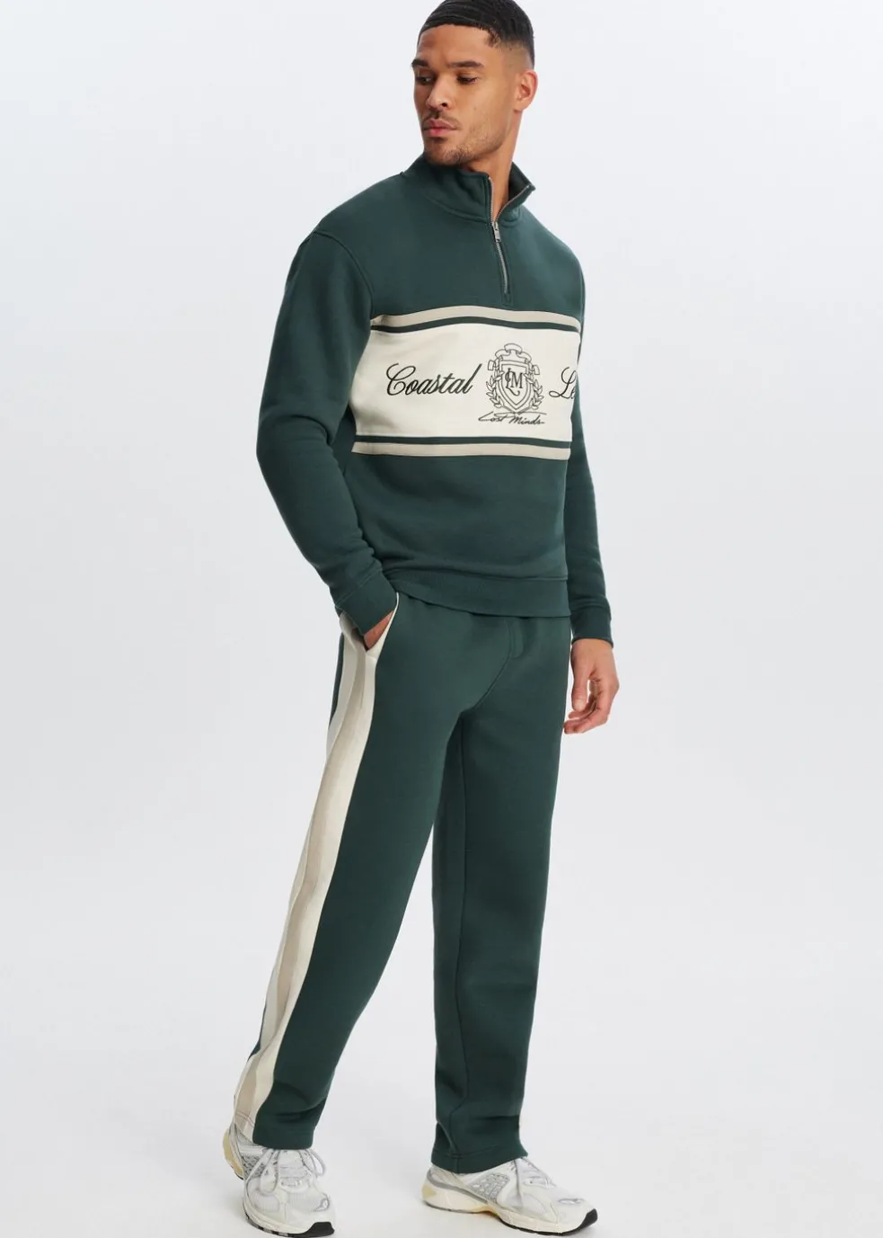 Sweatpants met streepdetail