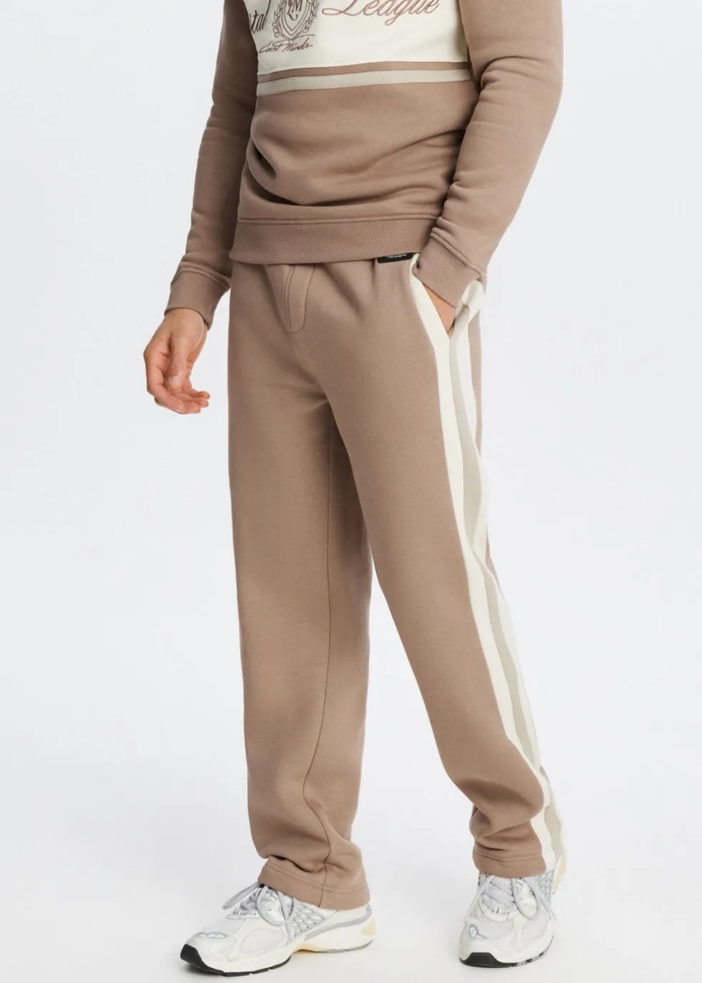 Sweatpants met streepdetail