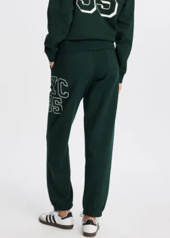 Sweatpants met zijprint