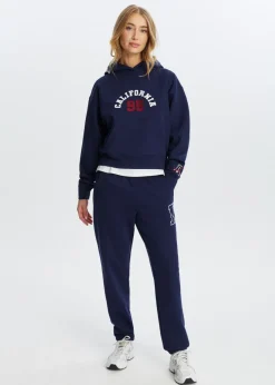 Sweatpants met zijprint