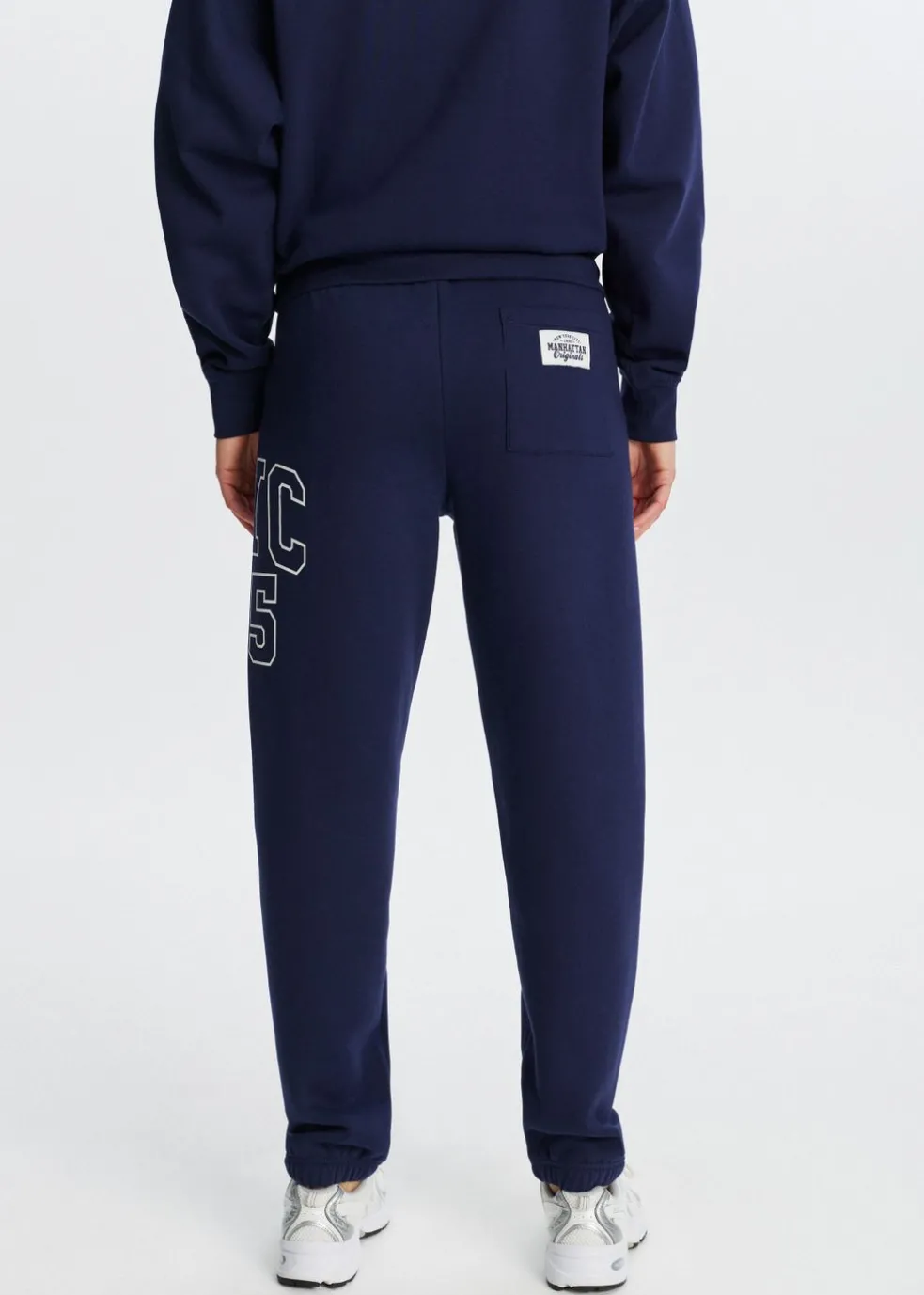 Sweatpants met zijprint