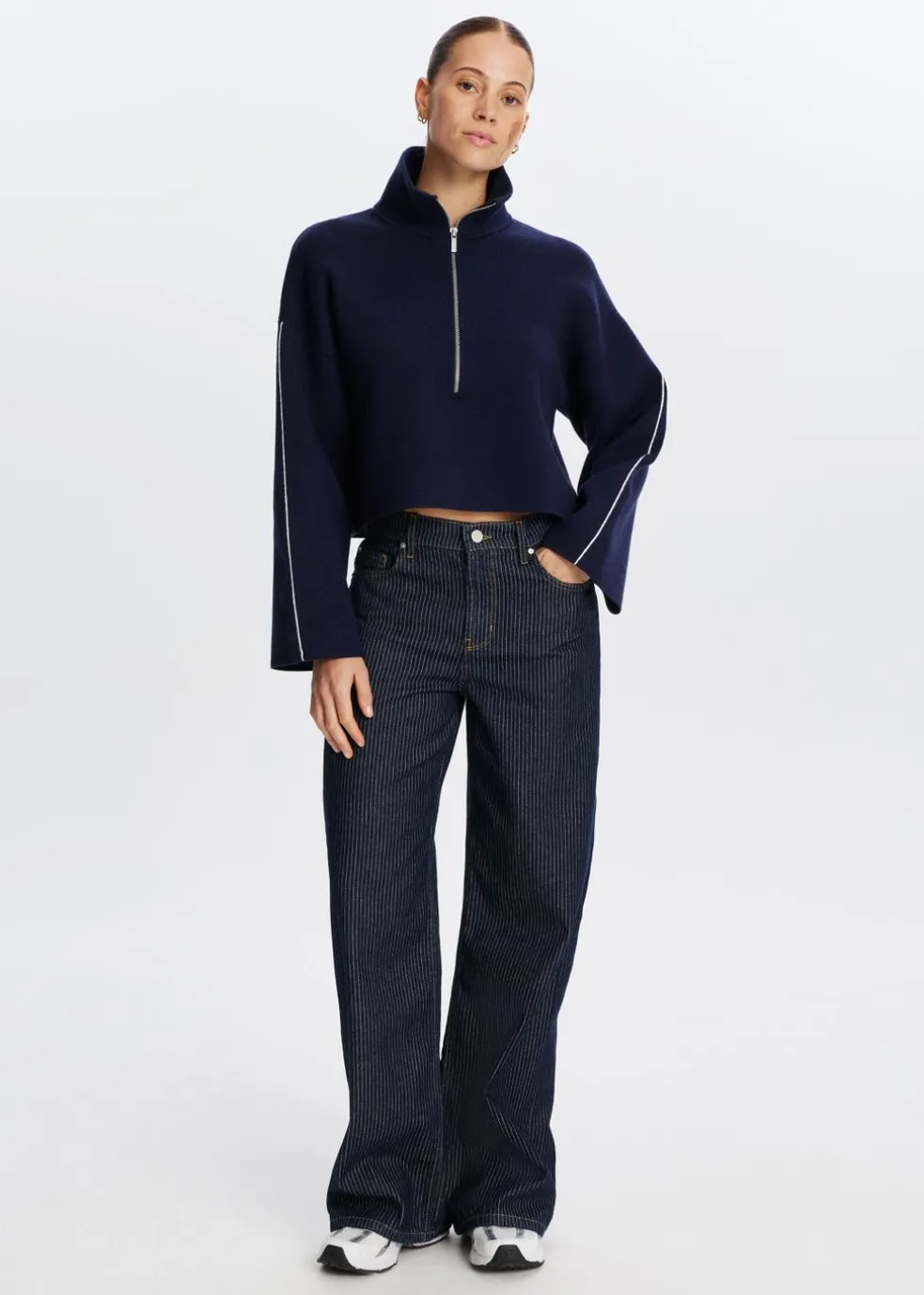 Trui met half zip
