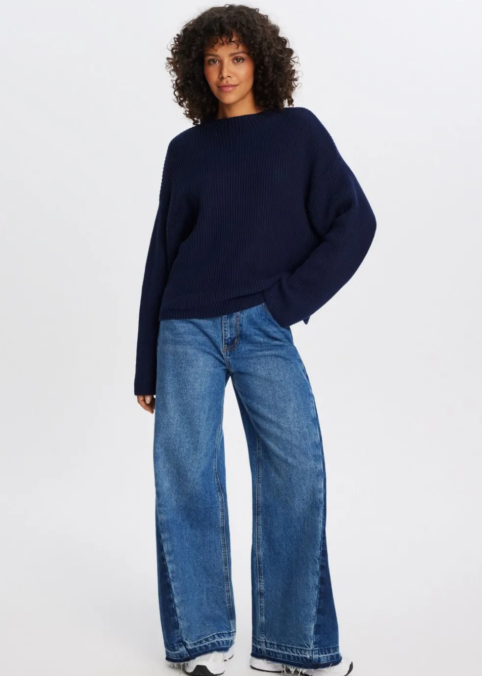 Trui met mockneck