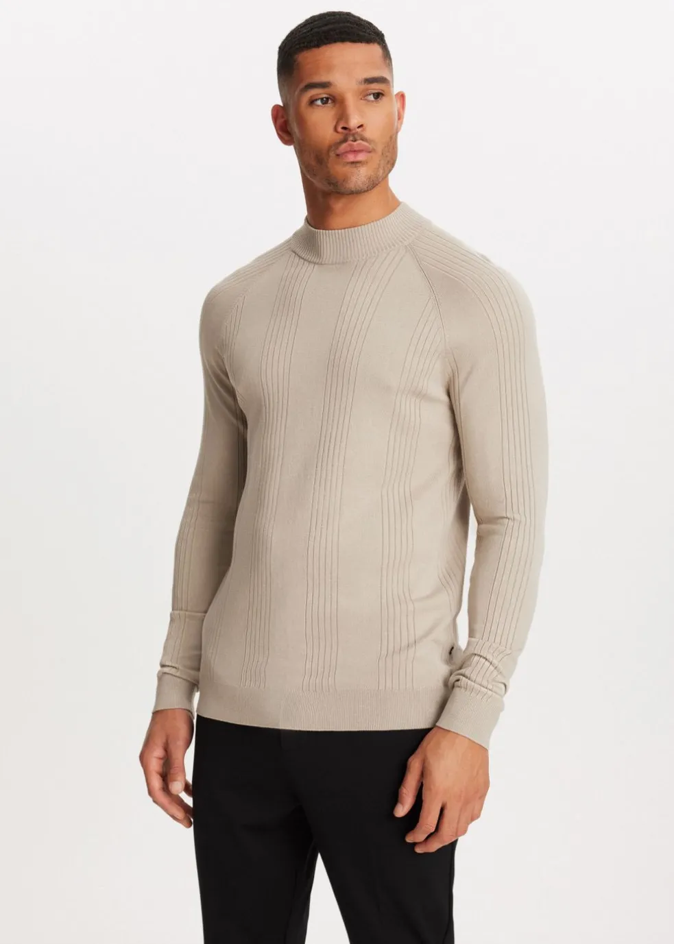 Trui met mock-neck