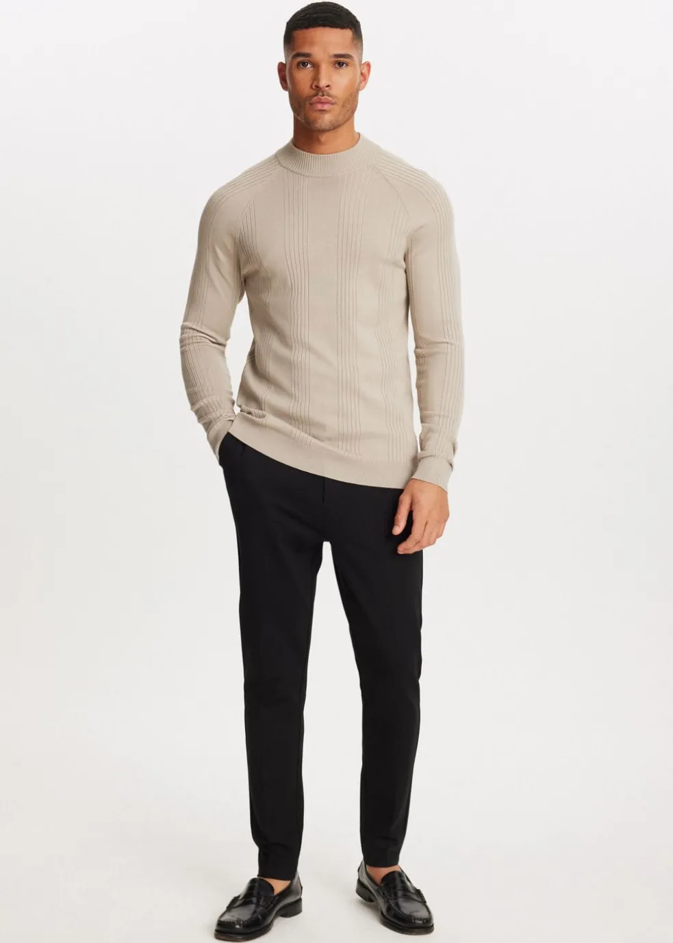 Trui met mock-neck