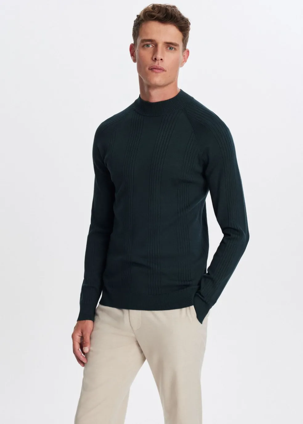 Trui met mock-neck
