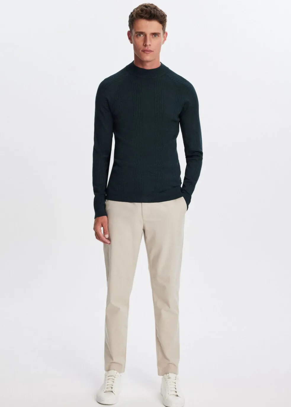 Trui met mock-neck