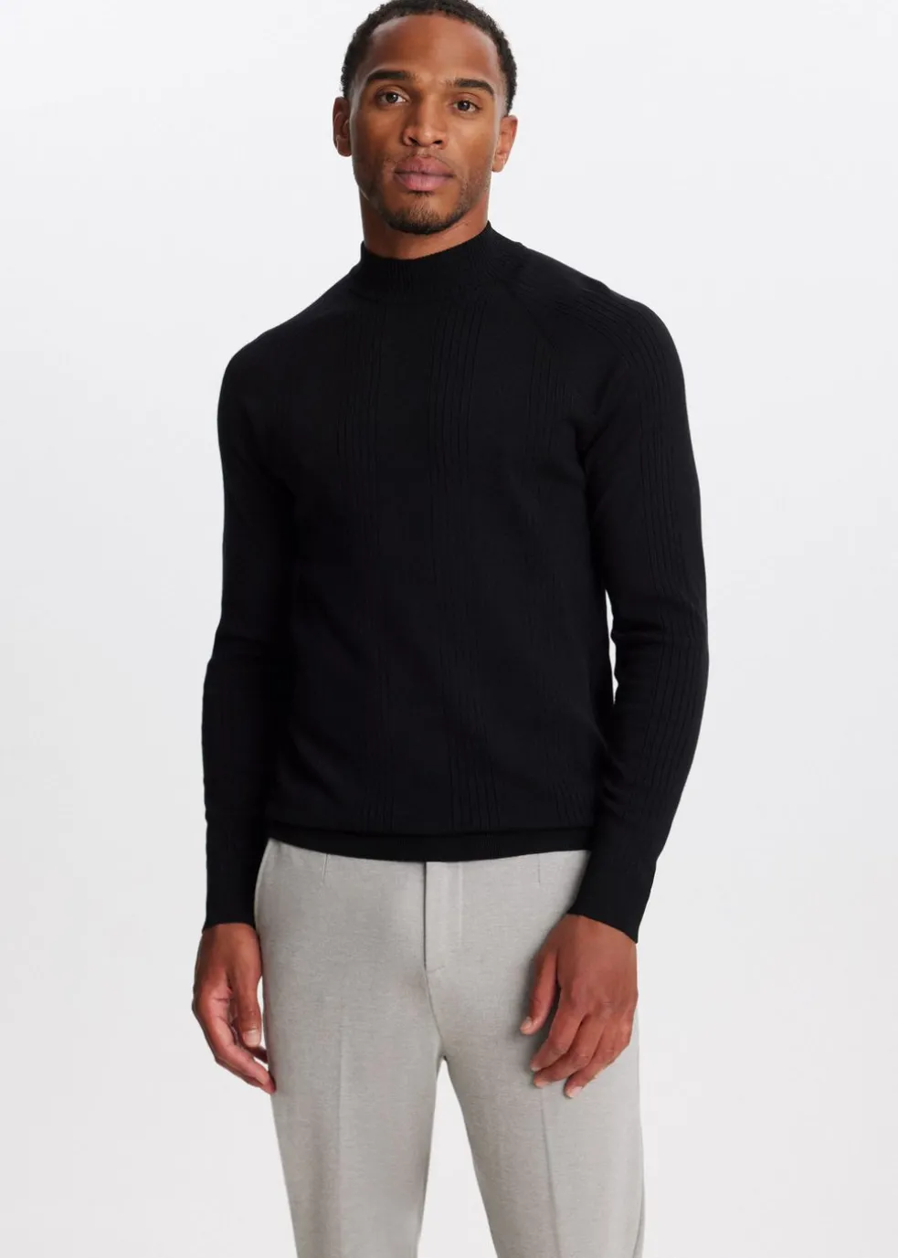 Trui met mock-neck