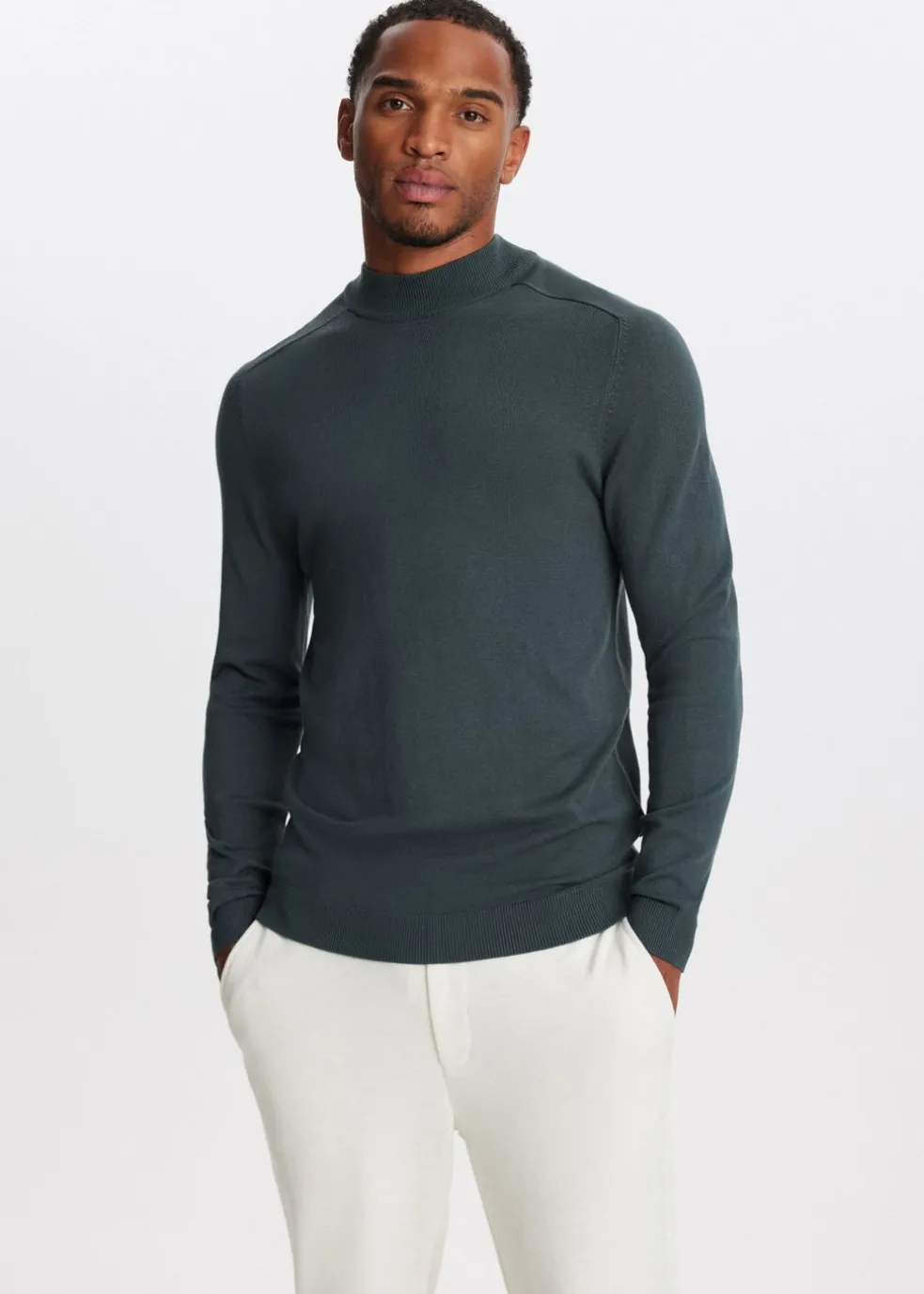 Trui met mock-neck