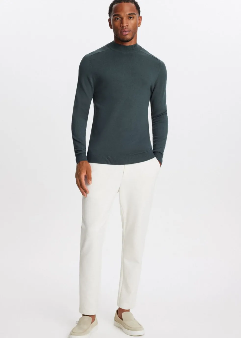 Trui met mock-neck